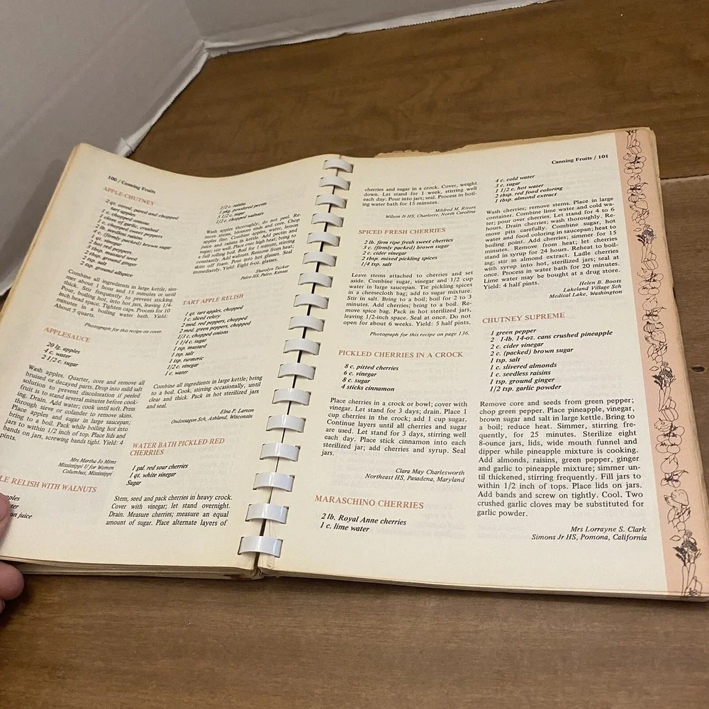 Canning Preserving and Freezing Cookbook Home Economics Teachers 1975 Vintage